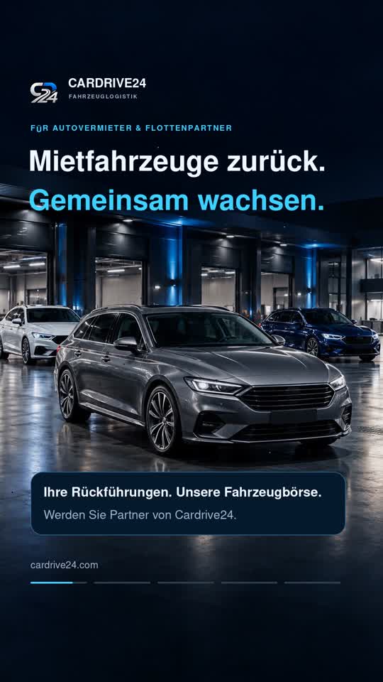 Vorschau: Mietfahrzeuge zurück. Gemeinsam wachsen.